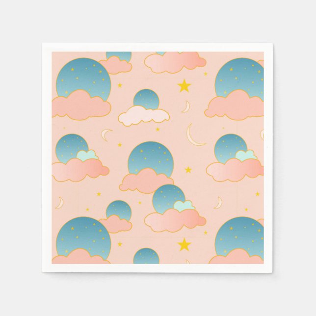 Cloud Nine Vibes Pappersservett (Framsidan)