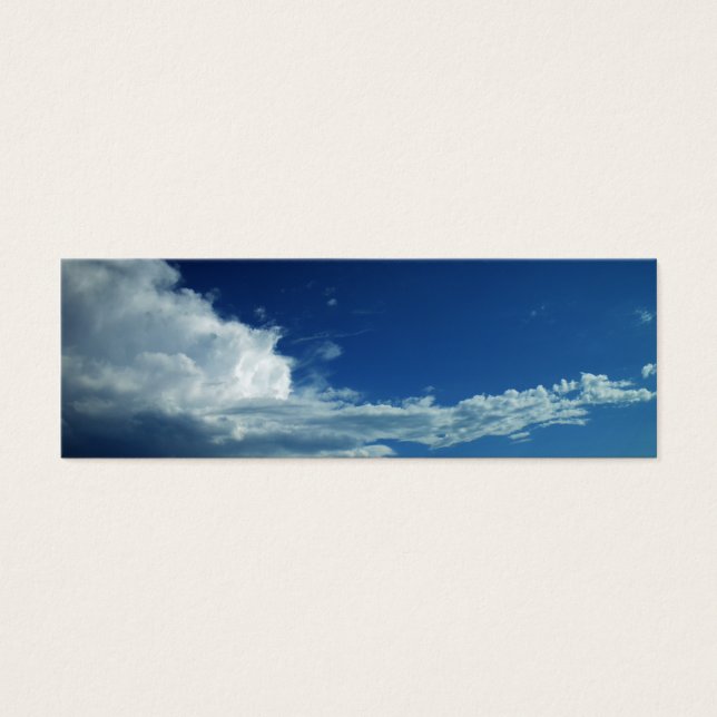 Cloud PO0136-bokmärke Litet Visitkort (Framsidan)