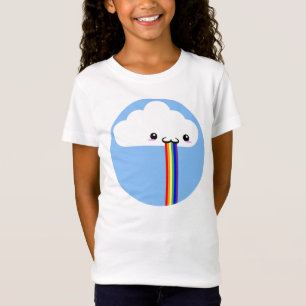 Cloud Puking Rainbow Tee-skjorta Tee