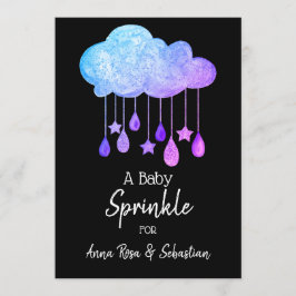*~* Cloud Rain tappar stenar Sprinkle Shower Inbjudningar