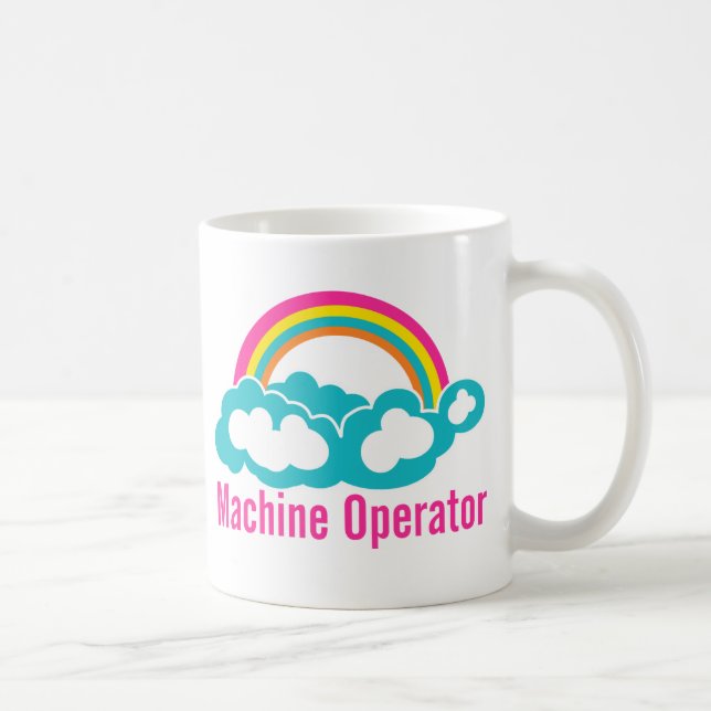 Cloud Rainbow Maskin operator Kaffemugg (Höger)