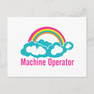 Cloud Rainbow Maskin operator Vykort