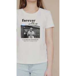 Cloud Raindros Heart Funeral Photo Memorial T Shirt