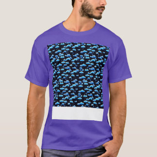 Cloud Seamless Mönster Himlar Cloudscape Flytande T Shirt