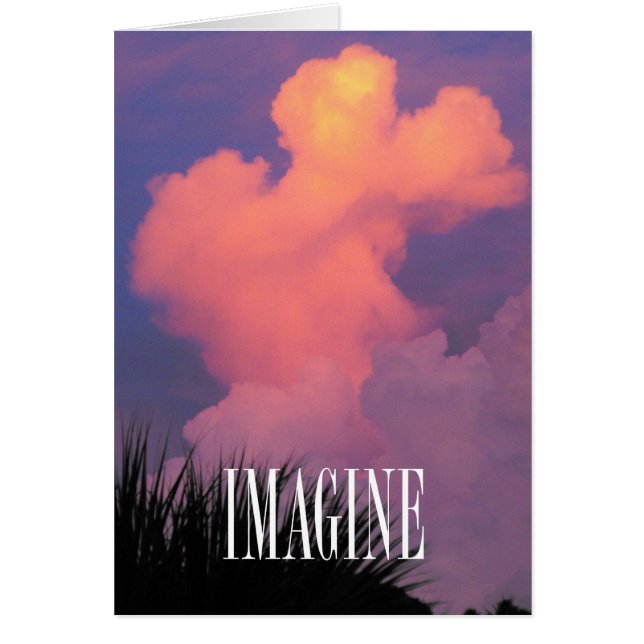 Cloud Shapes Hälsningskort (Framsidan)