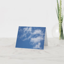 Cloud Shapes Photo Blank-kort Helgkort