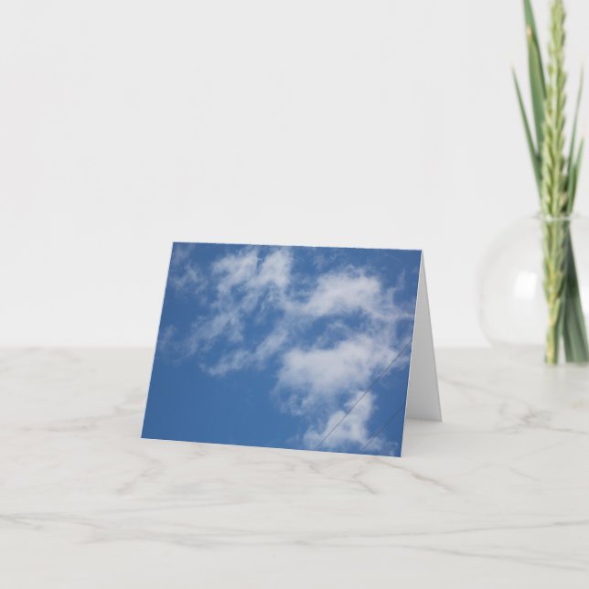Cloud Shapes Photo Blank-kort Helgkort (Framsida)