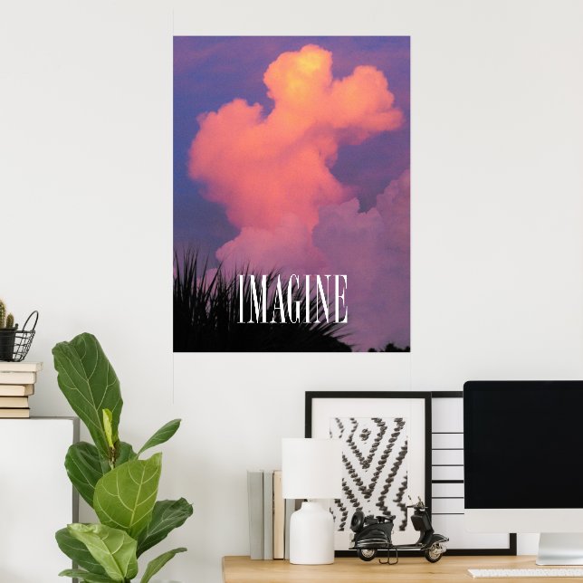Cloud Shapes Poster (Hemmakontoret)