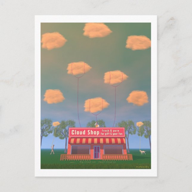 CLOUD SHOP-vykort Vykort (Framsida)