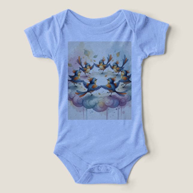 Cloud song And Feathers T Shirt (Design Framsida)