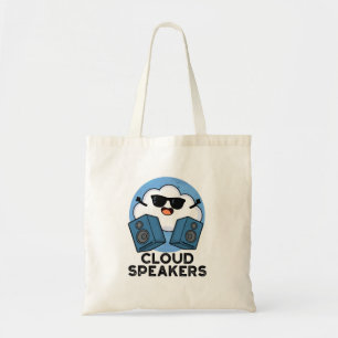 Cloud Speakers Funny Weather Pun Tygkasse