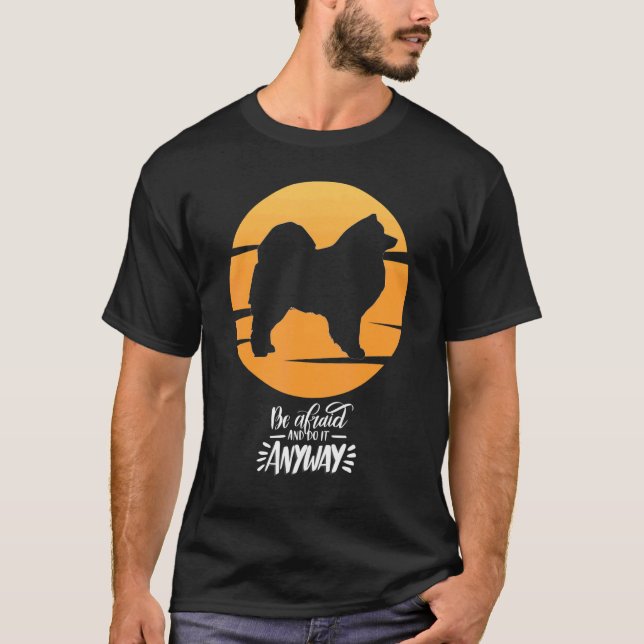 Cloud Spitz German Spitz Retro 13 T Shirt (Framsida)
