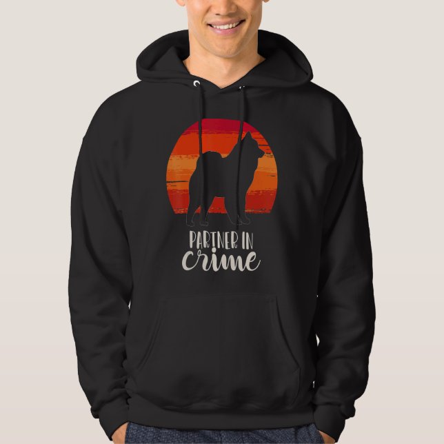 Cloud Spitz German Spitz Retro 16 Hoodie (Framsida)