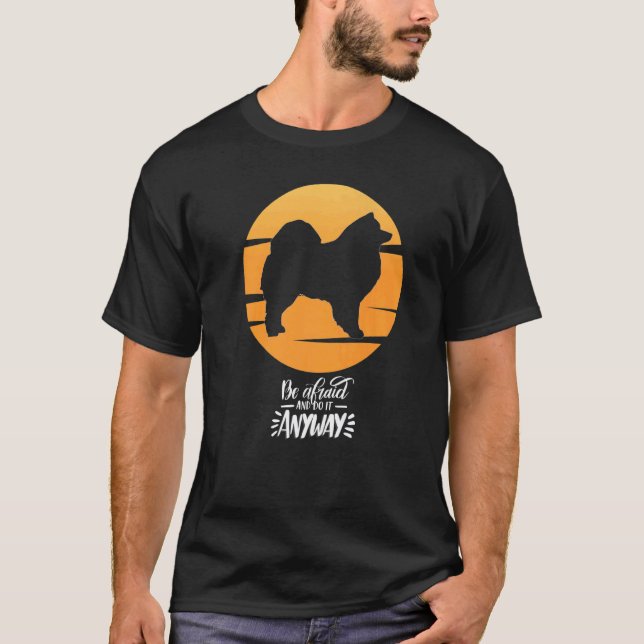 Cloud Spitz German Spitz Retro 18 T Shirt (Framsida)