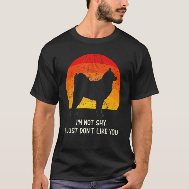 Cloud Spitz German Spitz Retro 3 T Shirt (Framsida)