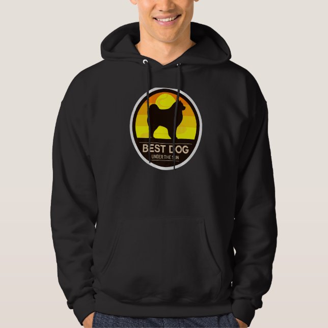 Cloud Spitz German Spitz Retro 5 Hoodie (Framsida)