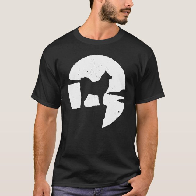 Cloud Spitz German Spitz Retro 9 T Shirt (Framsida)