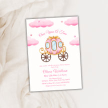 Cloud Star Fairytale Princess Carriage Baby Shower