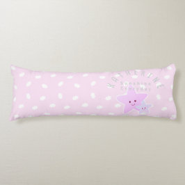 Cloud Stars Baby Pastel Rosa Kroppskudde