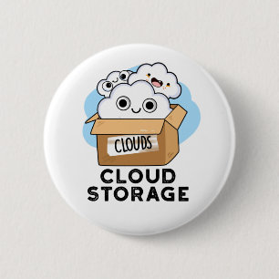 Cloud Storage Funny Weather Technology Pun Knapp