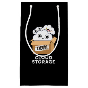 Cloud Storage Funny Weather Technology Pun Mörk BG