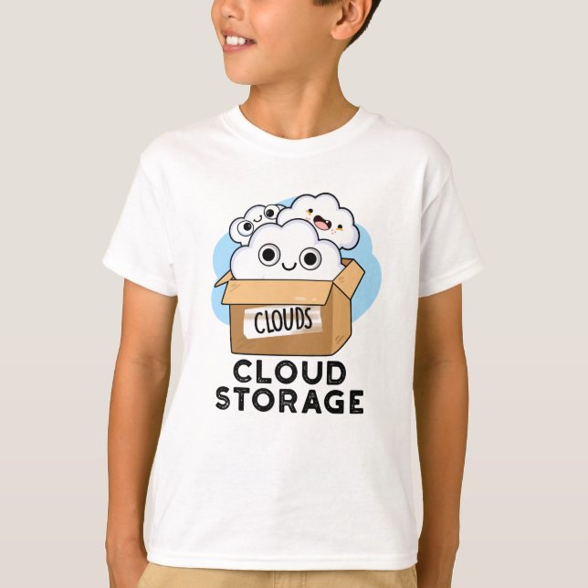 Cloud Storage Funny Weather Technology Pun T Shirt (Framsida)