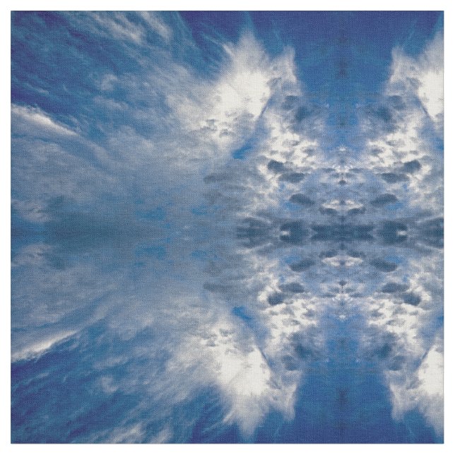 Cloud Streaks-Abstrakt Tyg (Närbild)