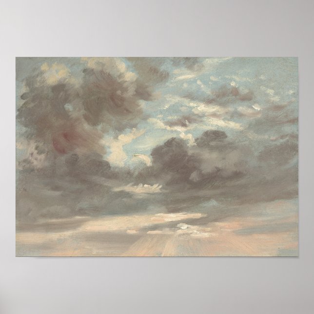 Cloud Study: Stormy Sunset - Constable Poster (Framsidan)