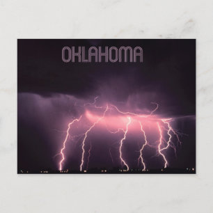 Cloud-to-Ground Lightning, Oklahoma Vykort