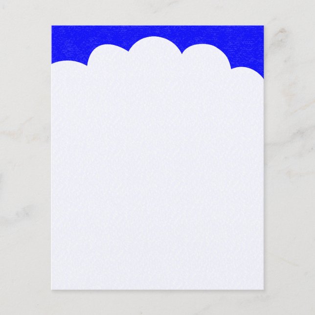 Cloud Toppar - Blue II Flygblad (Framsidan)