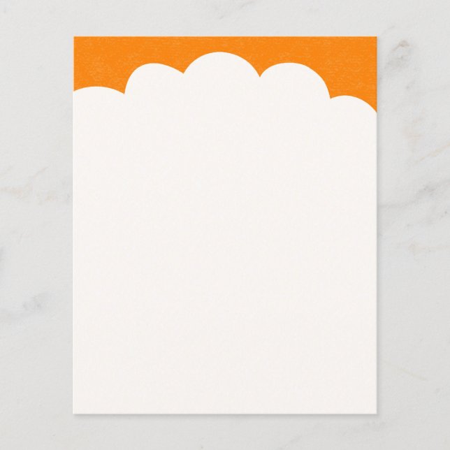 Cloud Toppar - Orange Flygblad (Framsidan)