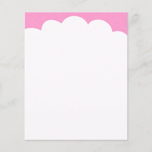 Cloud Toppar - Rosa Flygblad (Framsidan)