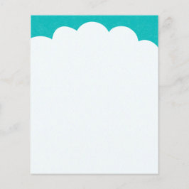 Cloud Toppar - Turquise Flygblad