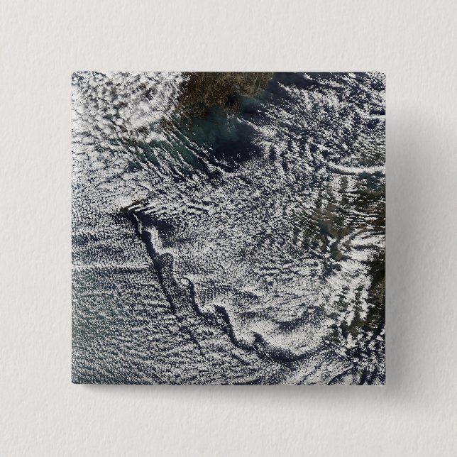 Cloud vortices off Cheju Do, Sydkorea 2 Knapp (Framsida)