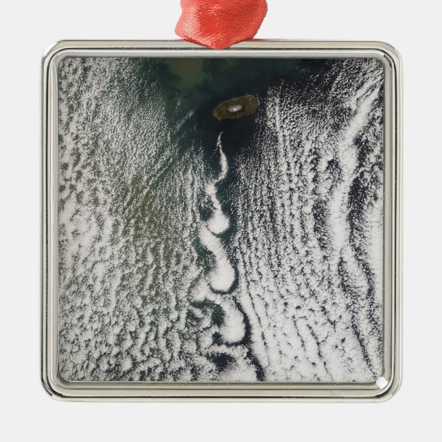 Cloud vortices off Cheju Do, Sydkorea Julgransprydnad Metall (Framsidan)