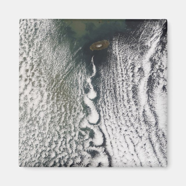 Cloud vortices off Cheju Do, Sydkorea Magnet (Framsidan)