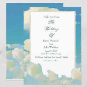 Cloud Wedding-inbjudan Inbjudningar