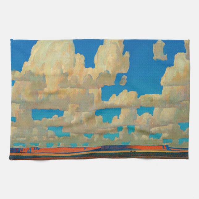 Cloud World av Maynard Dixon Kökshandduk (Horisontell)
