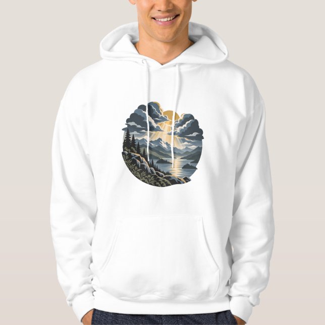 Cloudbreak | Modern Natur Tröja Hoodie (Framsida)