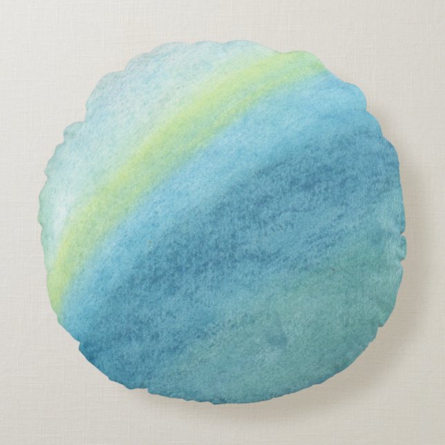 Cloudburst Rund Kudde (Framsidan)