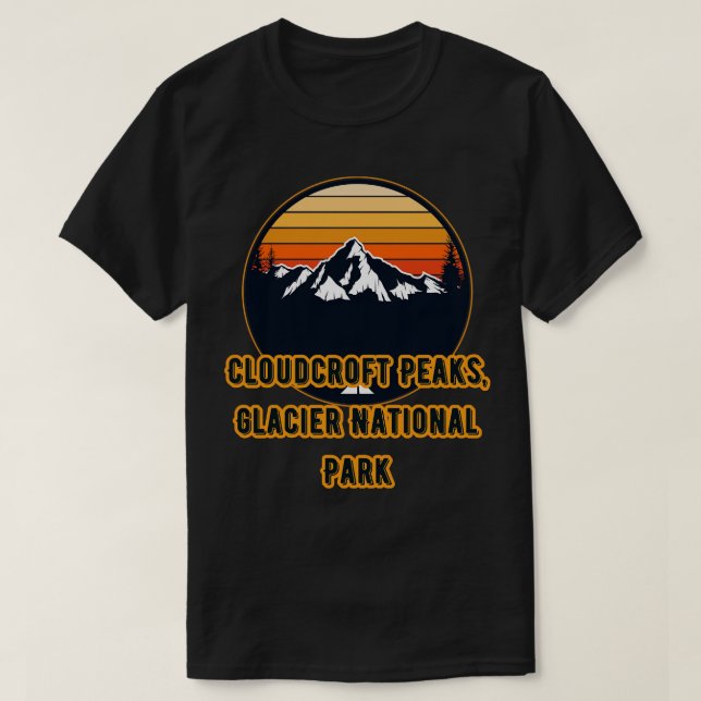 Cloudcroft Peaks Glacier nationalpark T Shirt (Design framsida)