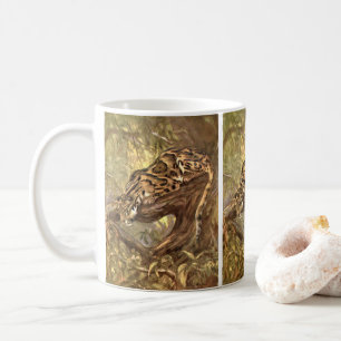 Clouded Leopard by CE Svan, Vintage Vilda djur Kaffemugg