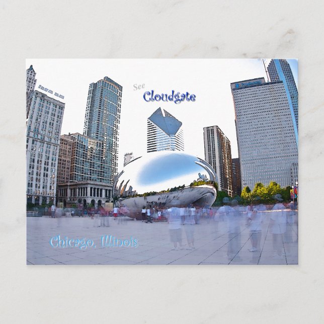 Cloudgate - Chicago, Illinois Vykort (Framsida)