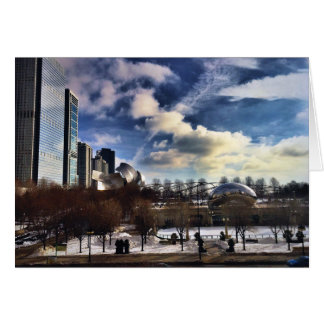 Cloudgate på milleniummen parkerar Chicago OBS Kort