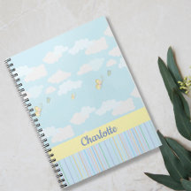 Clouds and Butterflies Pastel Personlig