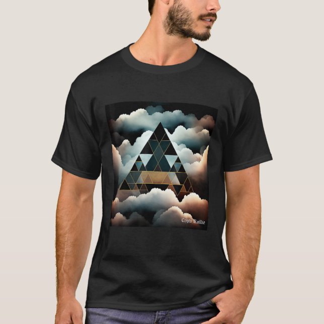 Clouds and Triangles 2 T Shirt (Framsida)