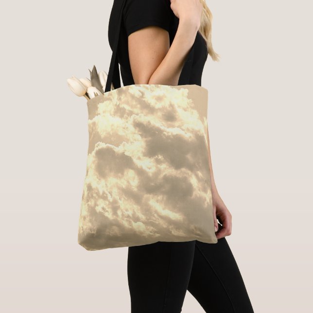 "Clouds" axelväskor Tygkasse (Närbild)