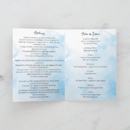 Clouds Bebituary Order of Service Program