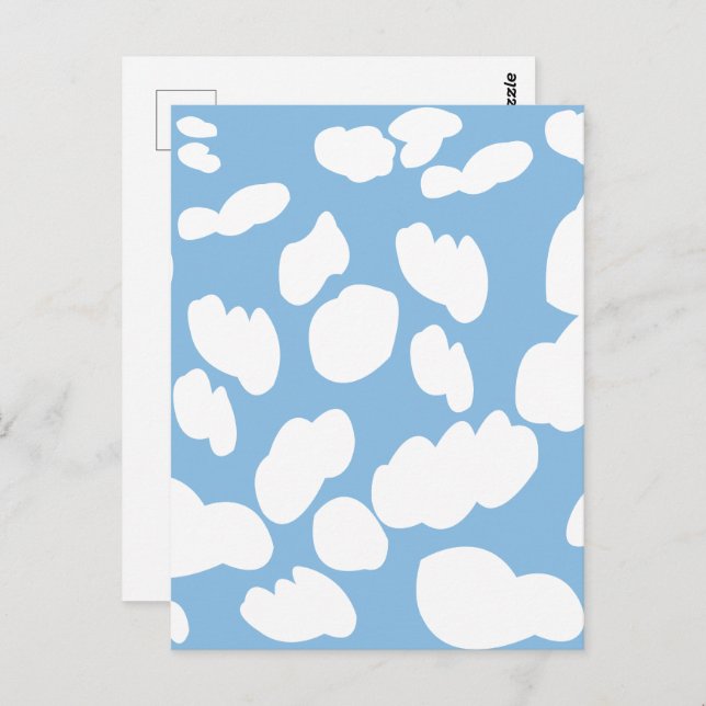 Clouds Blå himmel Clouds Vykort (Fram/baksida)