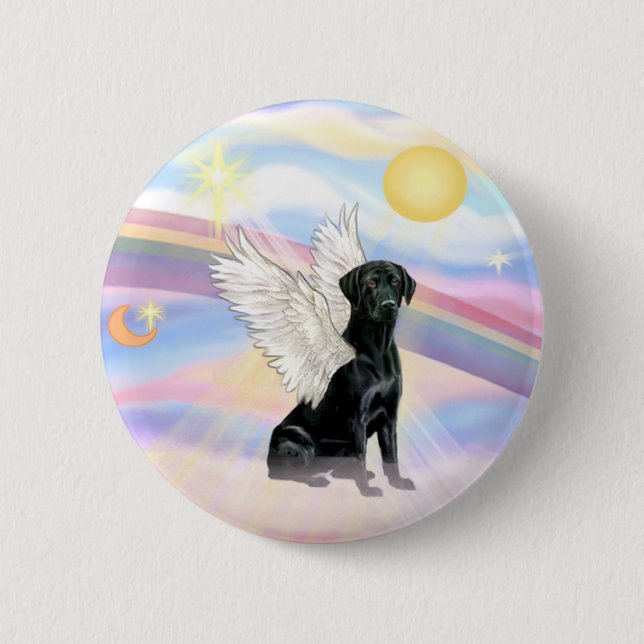 Clouds - Black Labrador Retriever Angel Knapp (Framsida)